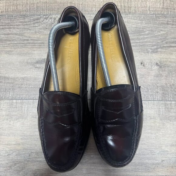 Cole Haan Burgundy Leather Pinch Penny Loafers Men's Size 10 - Picture 2 of 8